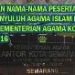 Penetapan Nama Peserta Tes Calon Penyuluh Agama Islam Non PNS Kemenag Kota Semarang