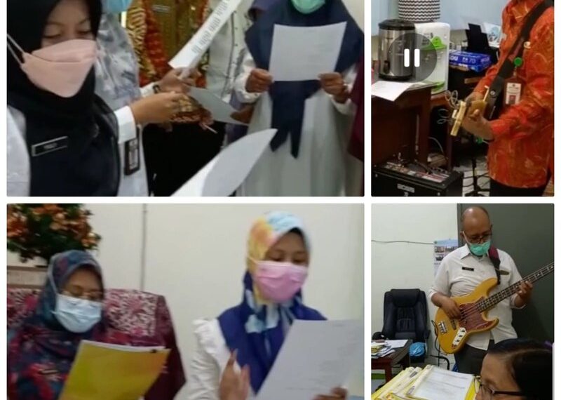 Pegawai Kemenag Kota Semarang olah vokal sambut ZI WBK