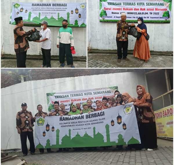 Di Bulan Penuh Kemuliaan, Penyuluh Muliakan Sesama dengan Berbagi Sembako